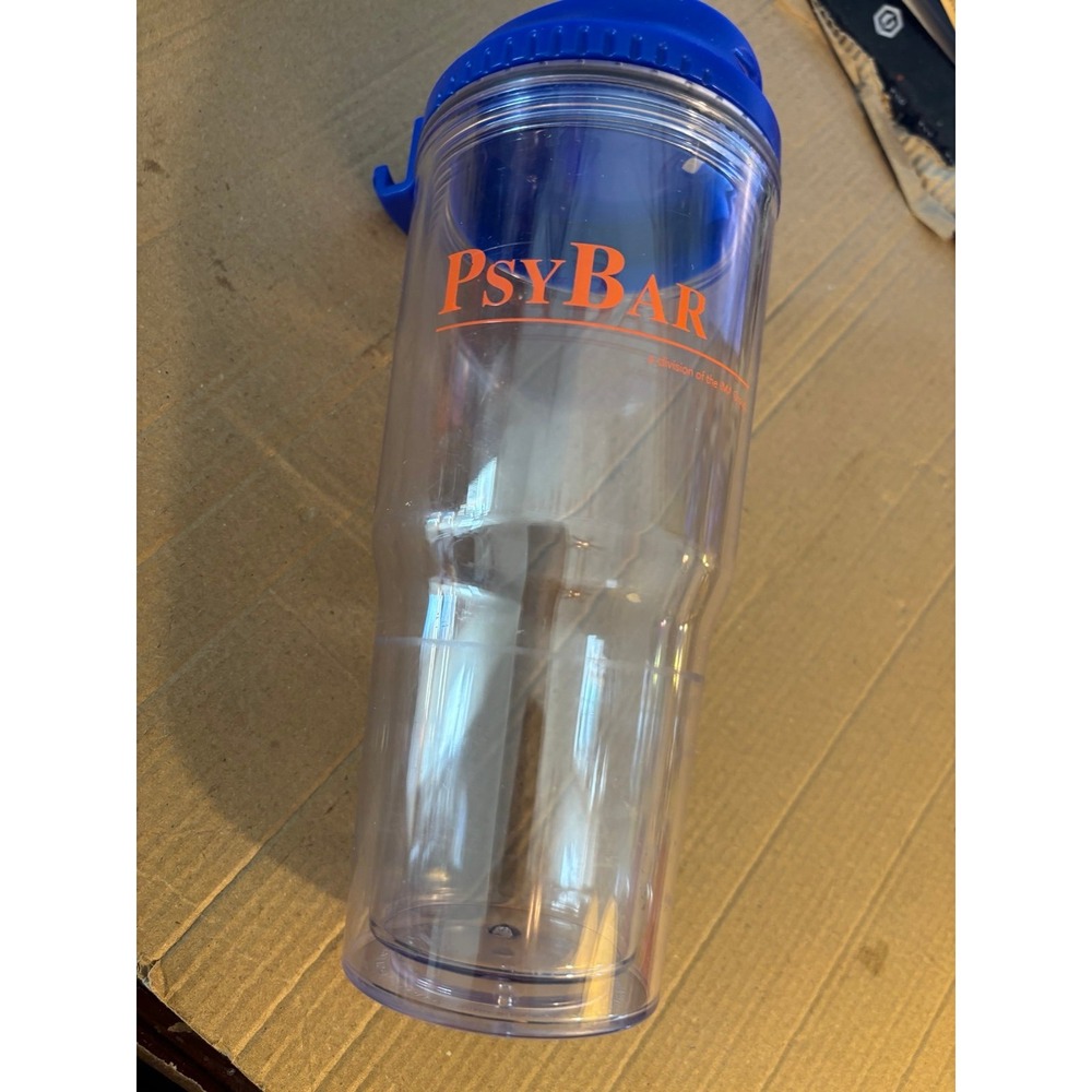 PSY Bar Insulated Cup with Snap Open Lid (Tervis Type) Heavy Metal Bar